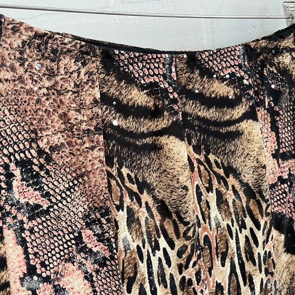 Joseph Ribkoff Maxi Skirt Y2K Mobwife Slinky Snakeskin Animal print fairy 18 - Picture 6 of 12